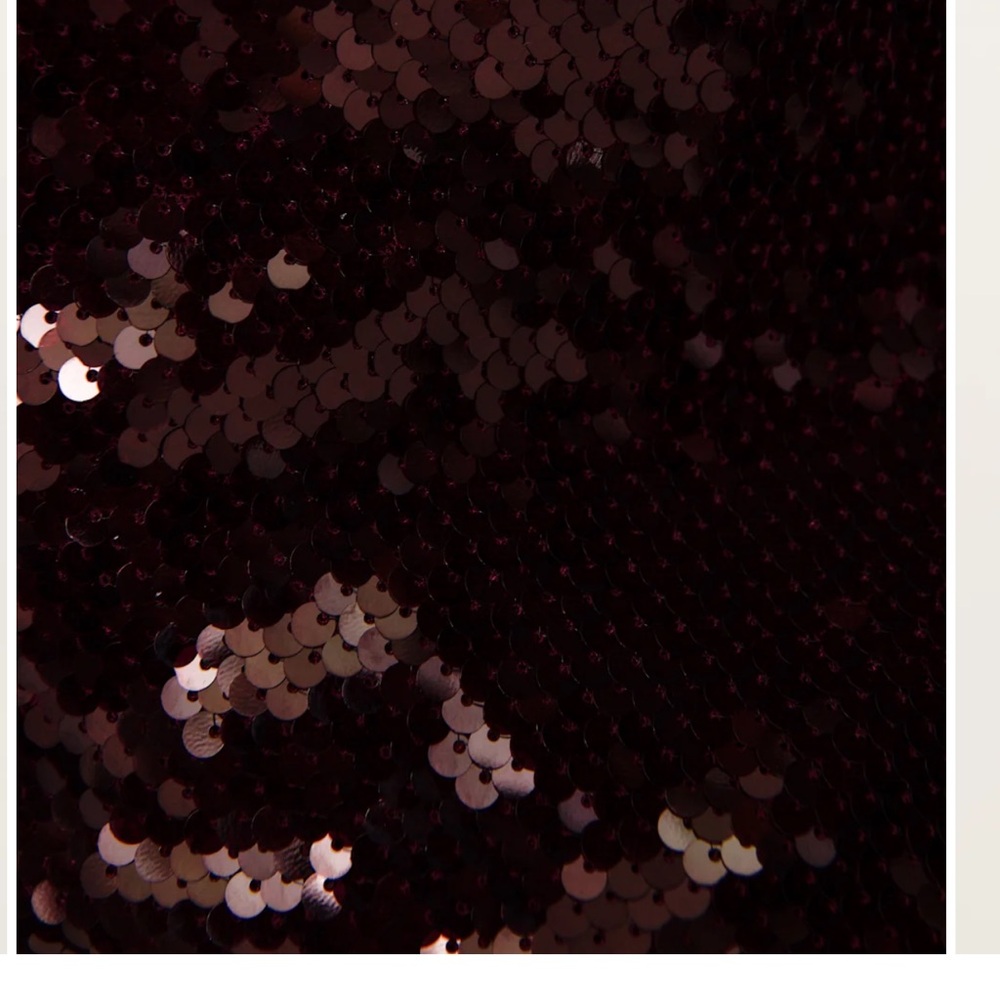 Reformation Burgundy Sequin Dress - Picture 3 of 3